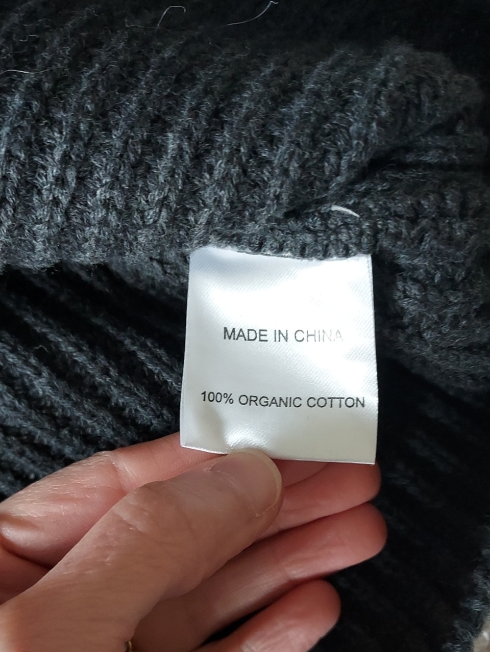 EUC QUINCE cotton fisherman sweater - Picture 4 of 9